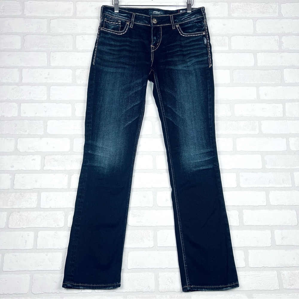 Women’s Dark Blue Straight-Leg Jeans